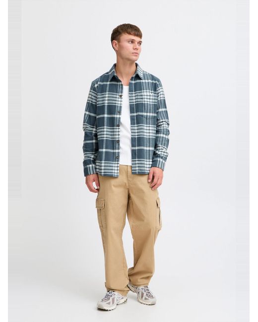 Solid Hemd Nab in Blue für Herren