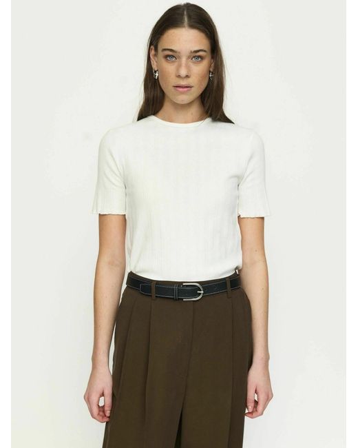 SOFT REBELS White T-Shirt Sradelle