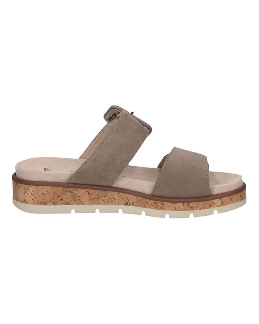 Caprice Gray Pantolette