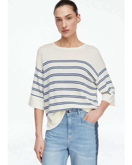 Comma, White Strickpullover