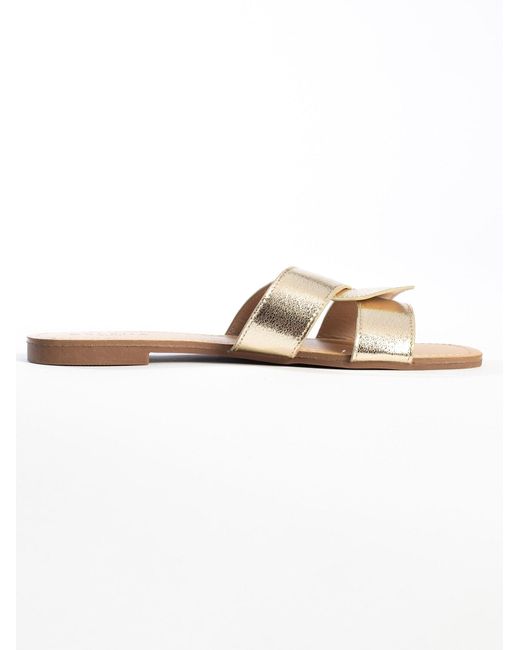 Celena Metallic Sandale Celeste