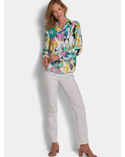 Goldner Blue Bluse