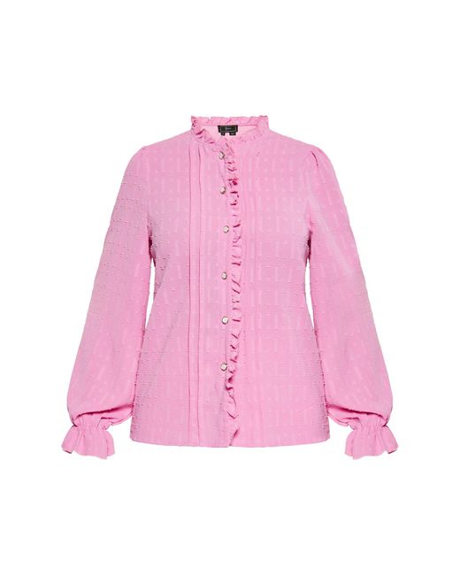 faina Pink Bluse