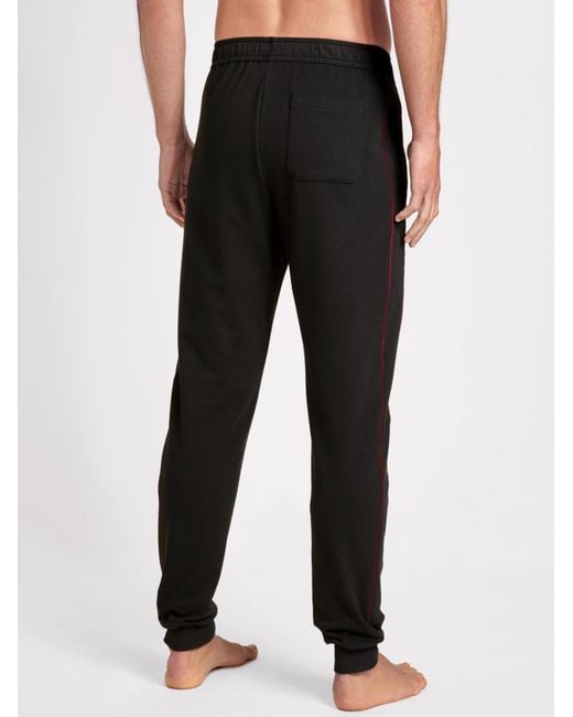 Calida Pyjamahose Remix Basic Lounge in Black für Herren