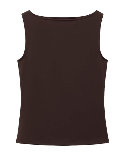 Mango Brown Top 'Tecla'