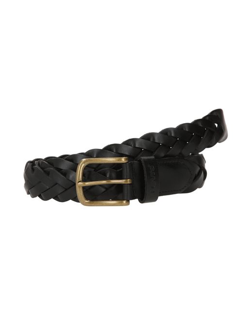 Levi's Black Levis Leather Braid Belt