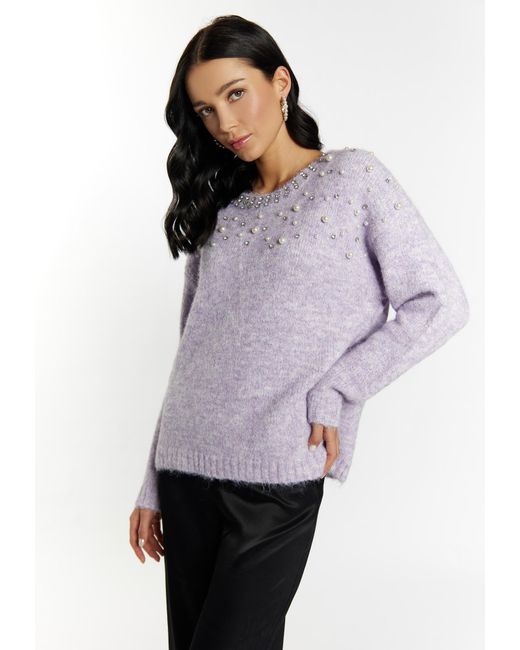 faina Purple Pullover Koosh