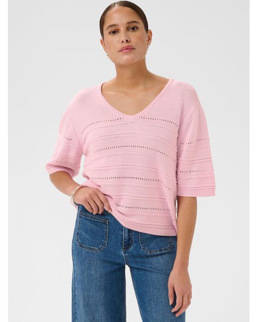 Kaffe Pink Pullover Mellie