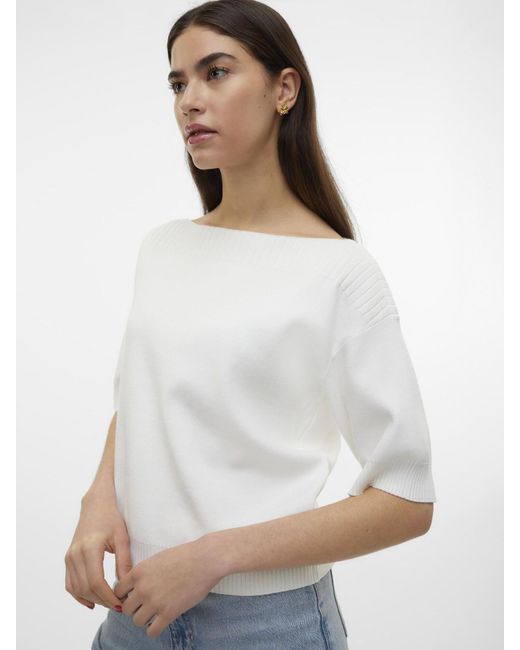 Vero Moda White Pullover 'Jemma'
