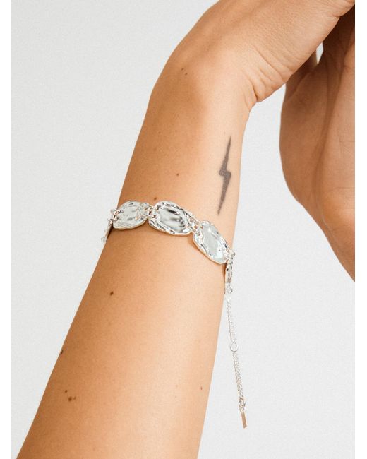 Pilgrim Armband Shift in Metallic für Herren