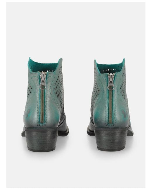 Felmini Green Ankle Boots