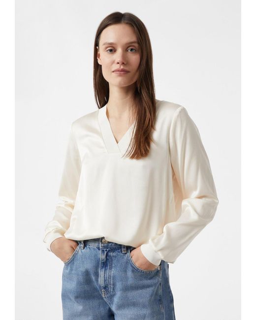 Comma, White Bluse