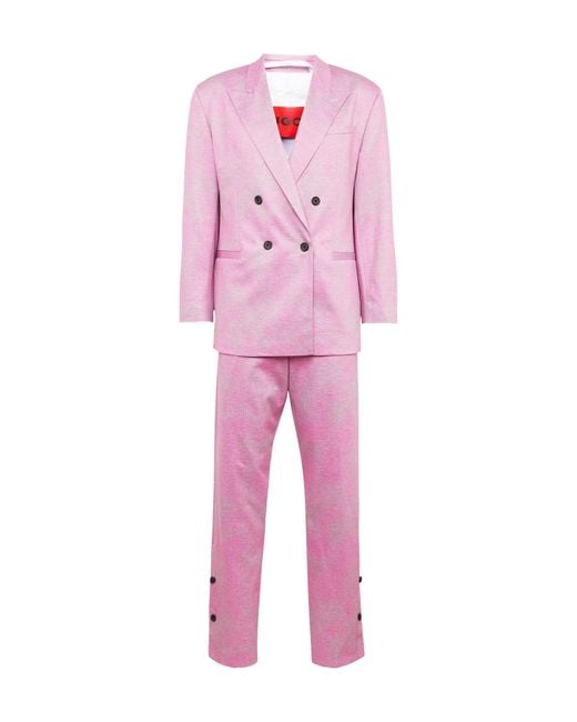 HUGO Anzug 'ulan/groove 242' in Pink für Herren