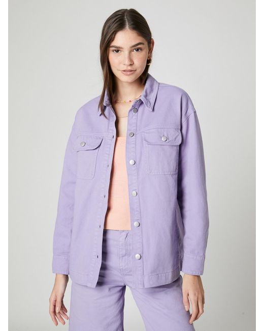 florence by mills exclusive for ABOUT YOU Purple Jacke 'Breeze Block'