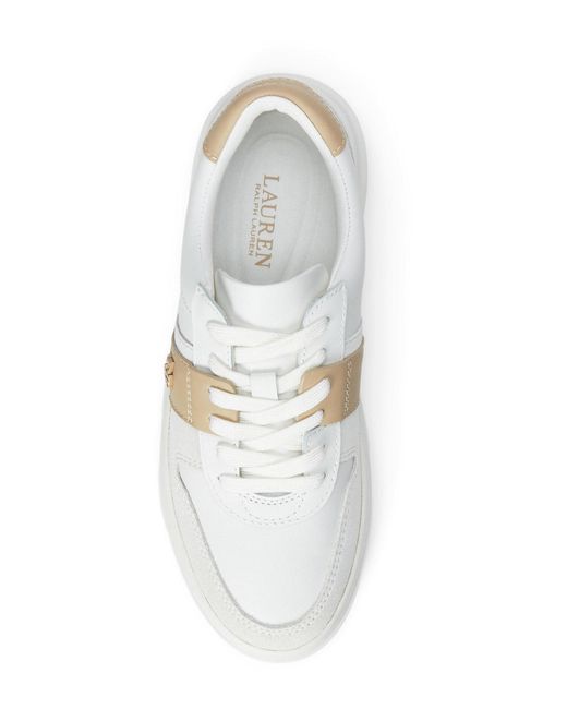 Ralph Lauren White Sneaker Harlie