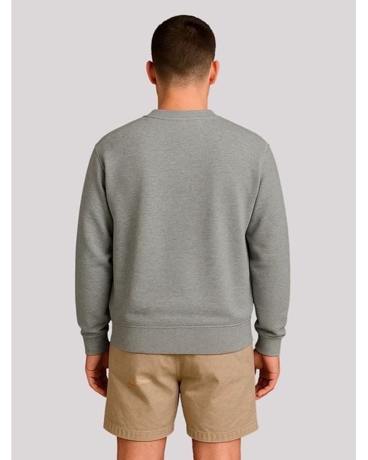 F4NT4STIC Sweatshirt Tv Times Pop Star David Bowie Portrait 1977 in Gray für Herren