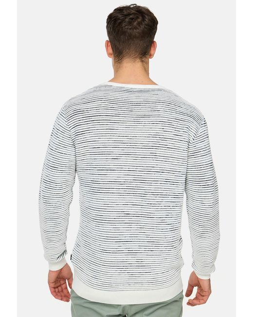 INDICODE Pullover Manfred in White für Herren