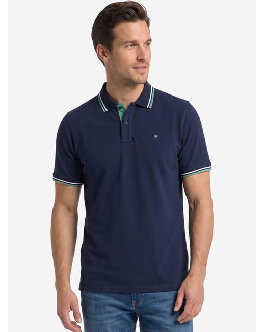 Redmond Shirt Basic in Blue für Herren