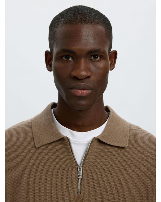 SELECTED Pullover in Natural für Herren