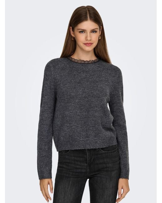 ONLY Gray Pullover Onltammy
