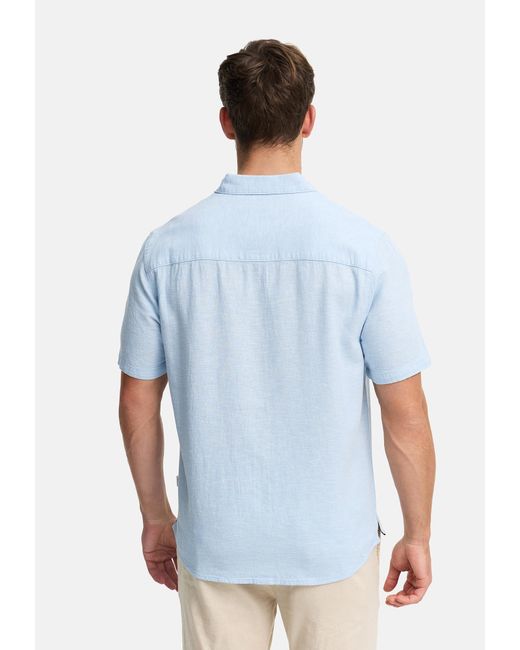 INDICODE Hemd Lino in Blue für Herren