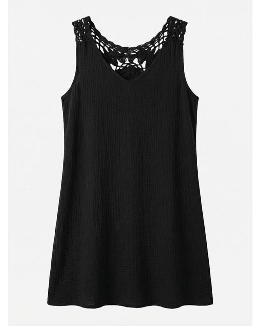 CUPSHE Black Strandkleid