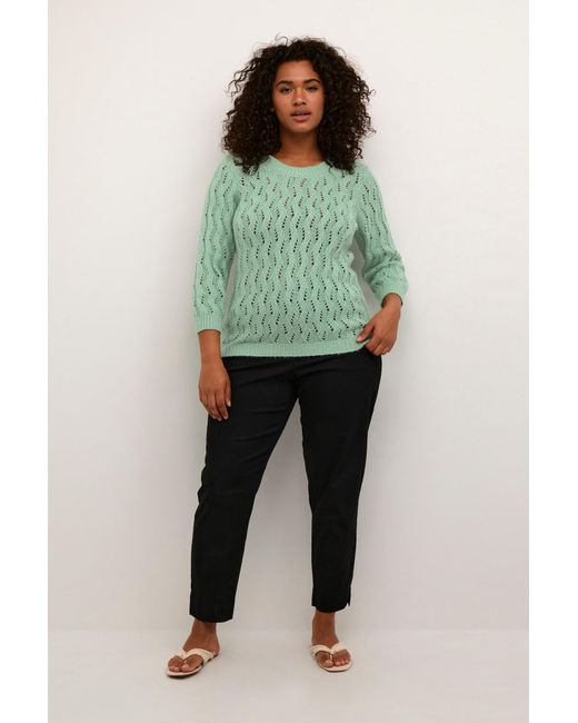 Kaffe Green Pullover Lana