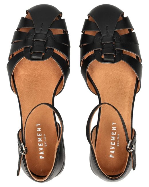 Pavement Black Sandale Henna