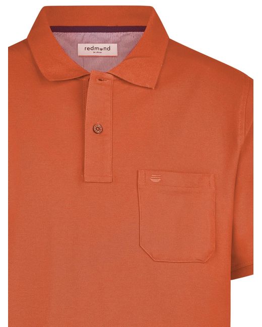 Redmond Shirt Basic in Orange für Herren