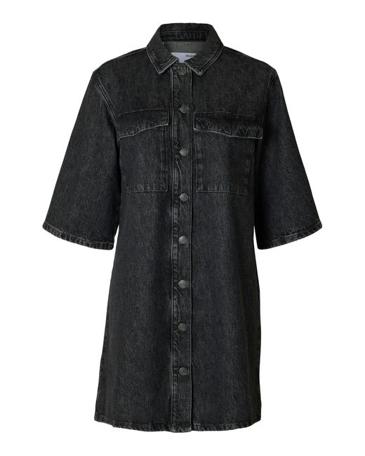 SELECTED Black Kleid 'Slfharper'