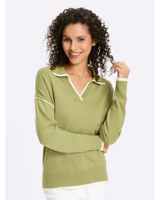 heine Green Pullover