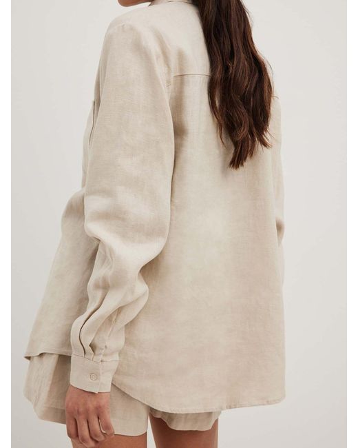 NA-KD Natural Bluse