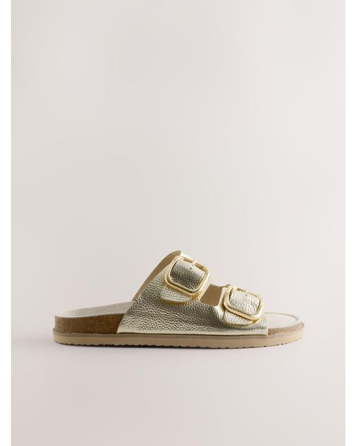 Next Metallic Pantolette