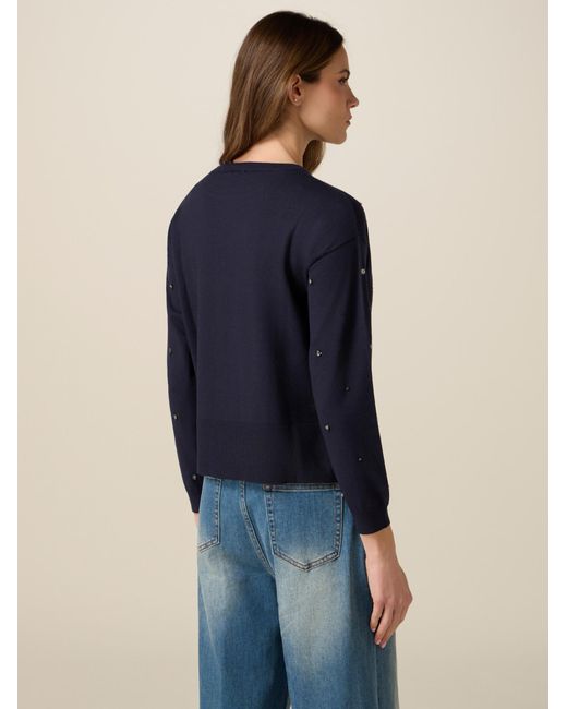 Oltre Blue Pullover