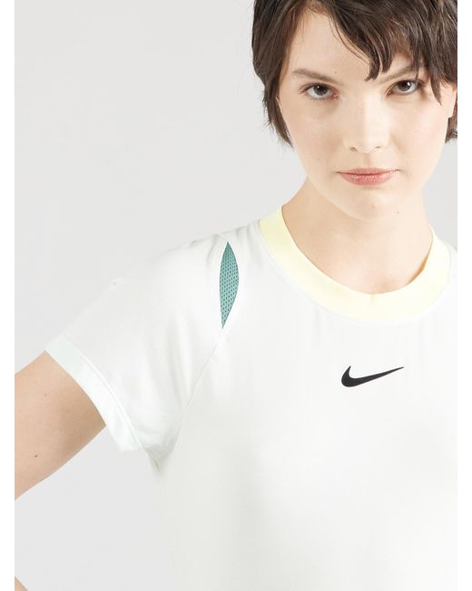 Nike White Sportshirt 'court advantage'
