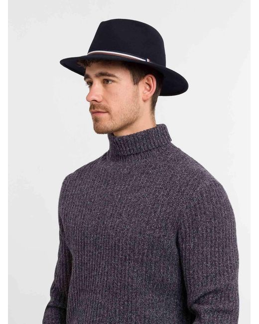Bugatti Hut Fedora in Blue für Herren
