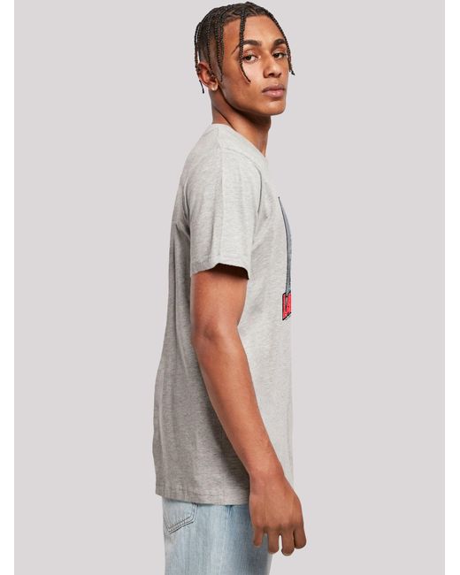 F4NT4STIC T-Shirt Stan Laurel & Oliver Hardy Comedy Duo in Gray für Herren