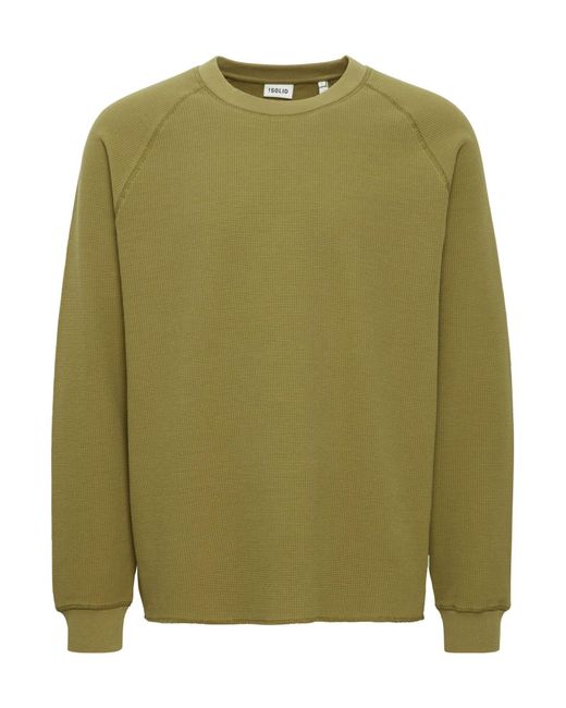 Solid Sweatshirt Marwin in Green für Herren