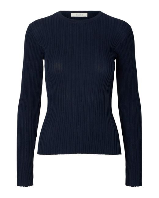 SELECTED Blue Pullover Slwtoledo