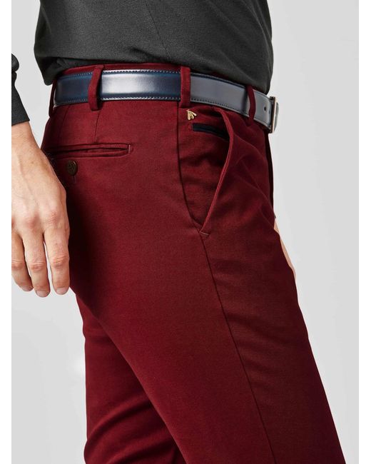 Meyer Chinohose in Red für Herren