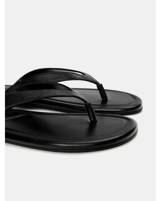 Pull&Bear Black Zehentrenner