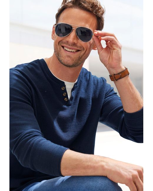 H.i.s. Pullover in Blue für Herren