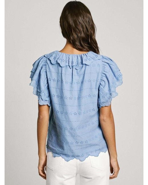 Pepe Jeans Blue Bluse 'Dame'