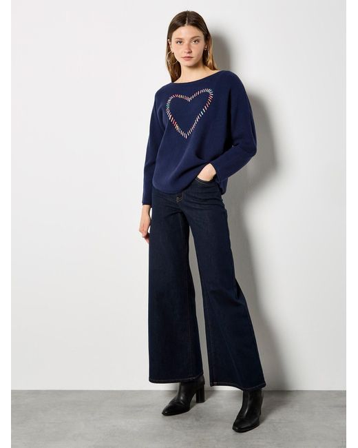 Apricot Blue Pullover
