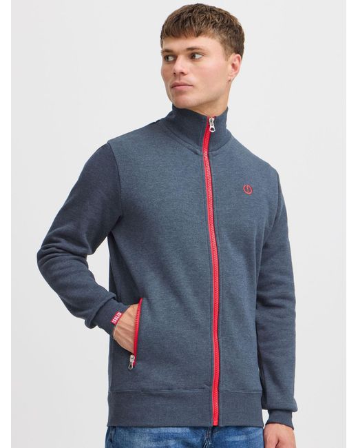 Solid Sweatjacke Benntrack in Blue für Herren