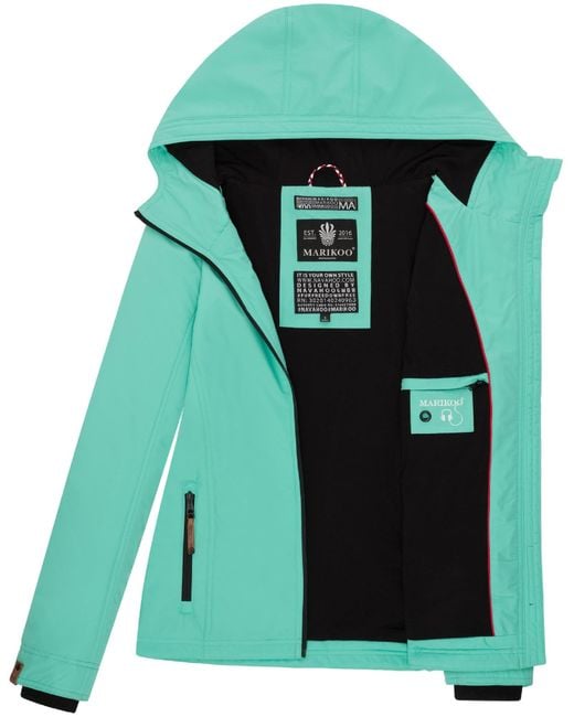 Marikoo Green Übergangsjacke 'Brombeere'