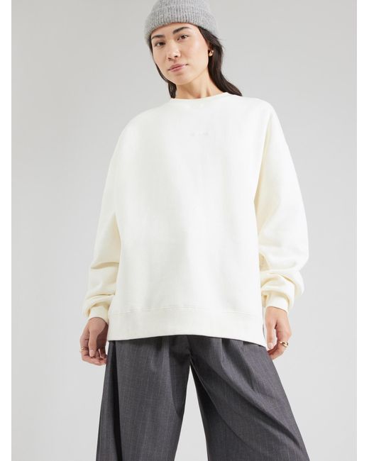 Oh April White Sweatshirt Nostalgia Heart