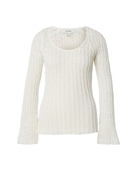 TOPSHOP White Pullover Fenja
