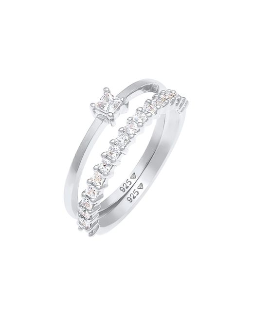 Elli Jewelry Metallic Ring Kristall Ring