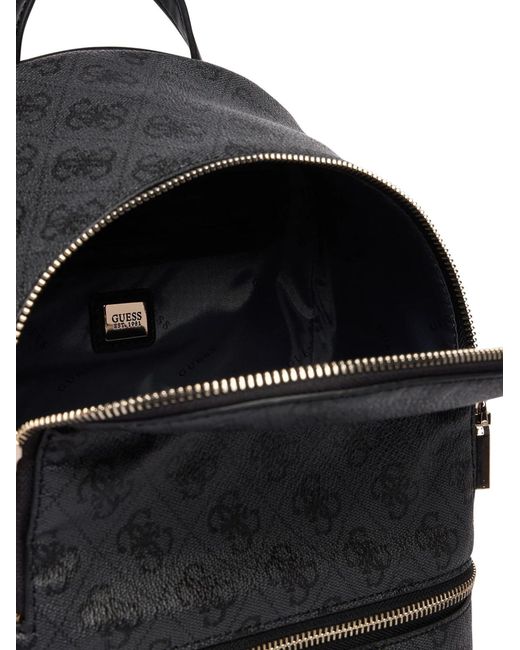 Guess Black Rucksack Adjustable Strap Backpack With